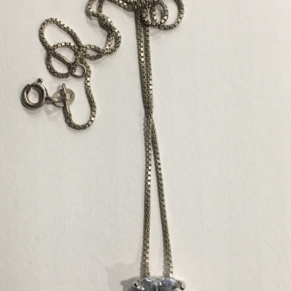 925 sterling heart Mk Michael kors necklace - Picture 2 of 3